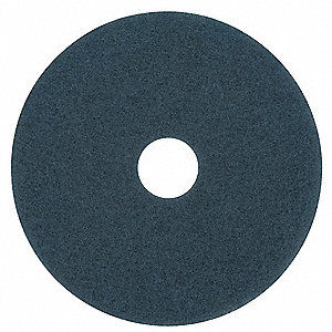 Blue cleaning and scrubbing floor pad