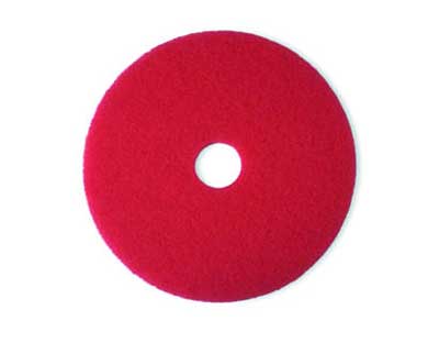 Red buffing floor pad