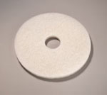 White polishing floor pad